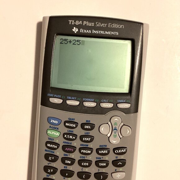 Texas Instruments TI-84 Plus Silver Edition Graphing Calculator w/ Cover Works - Picture 2 of 7